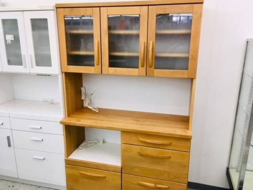 【最終値下げ】美品 入江木工 キッチンボード レンジボード 食器棚 0619 最終値下げ】美品 入江木工 キッチンボード レンジボード 食器棚 0619