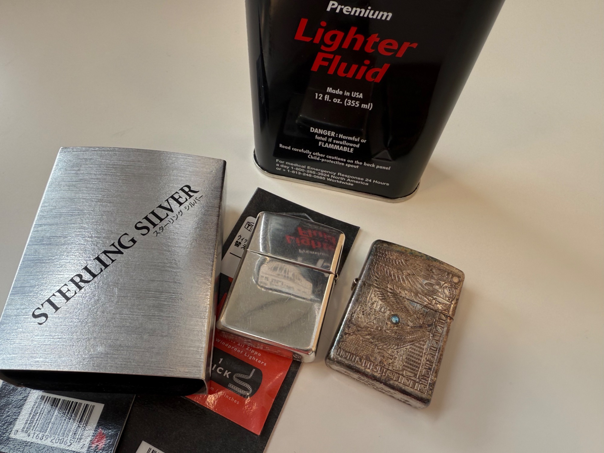 KIRIN FIRE ZIPPO スターリングシルバー アンティーク 非売品