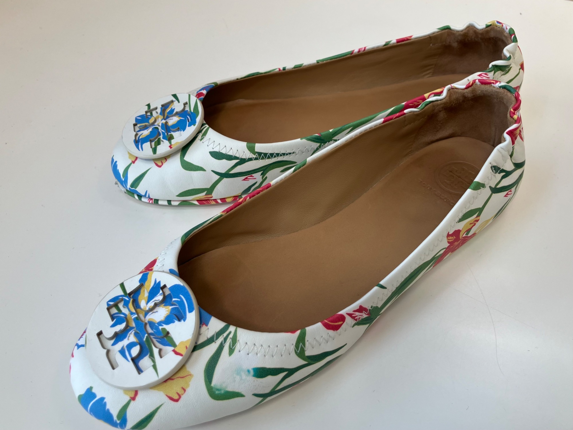 Tory Burch トリーバーチ ブラック フラットシューズ 靴メッシュ