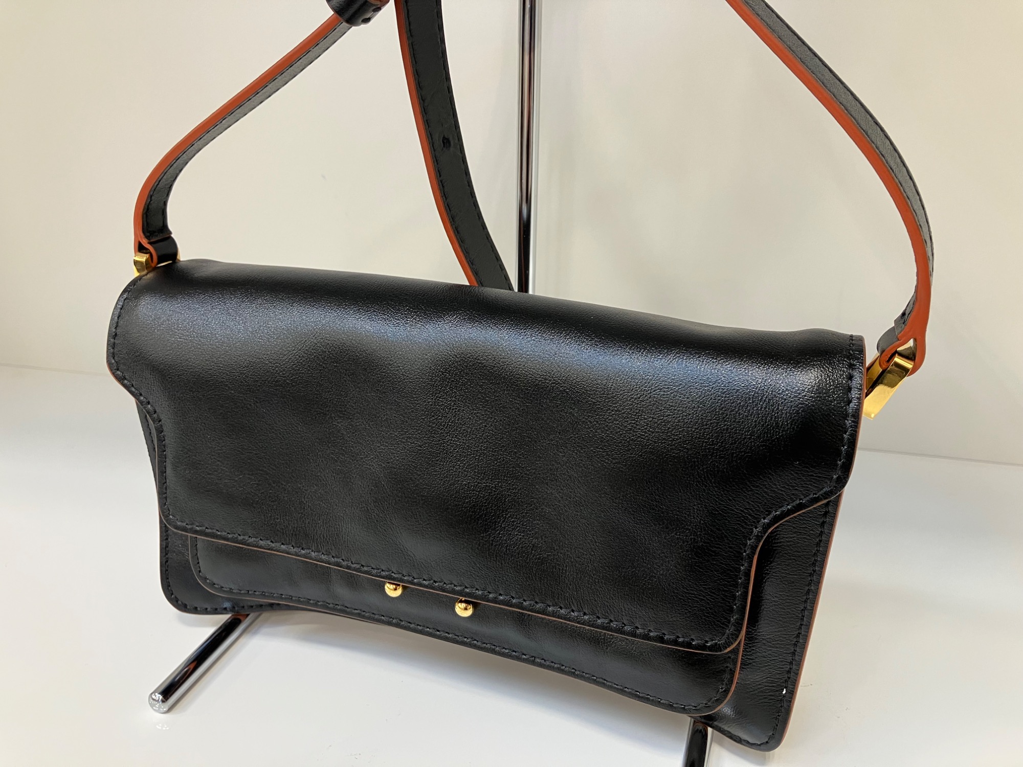 ■MARNI(マルニ) マルニクロスバック ブラック MARNI MARKET Criss-Cross ミニ バスケットバッグ | Marni