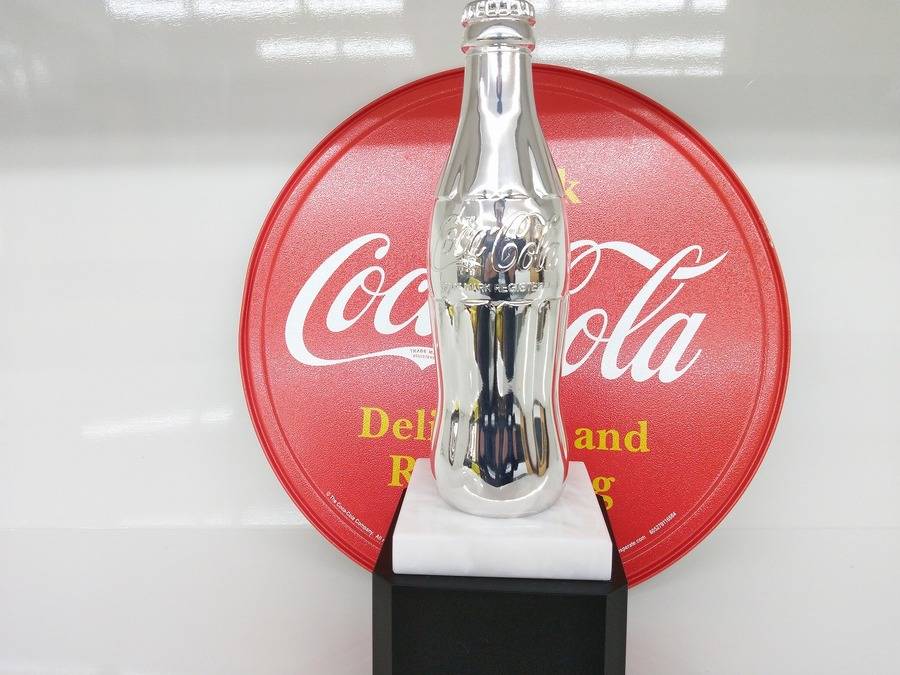 希少 コカ・コーラ COCA COLA 瓶型 トロフィー ゴールド 金属製 希少