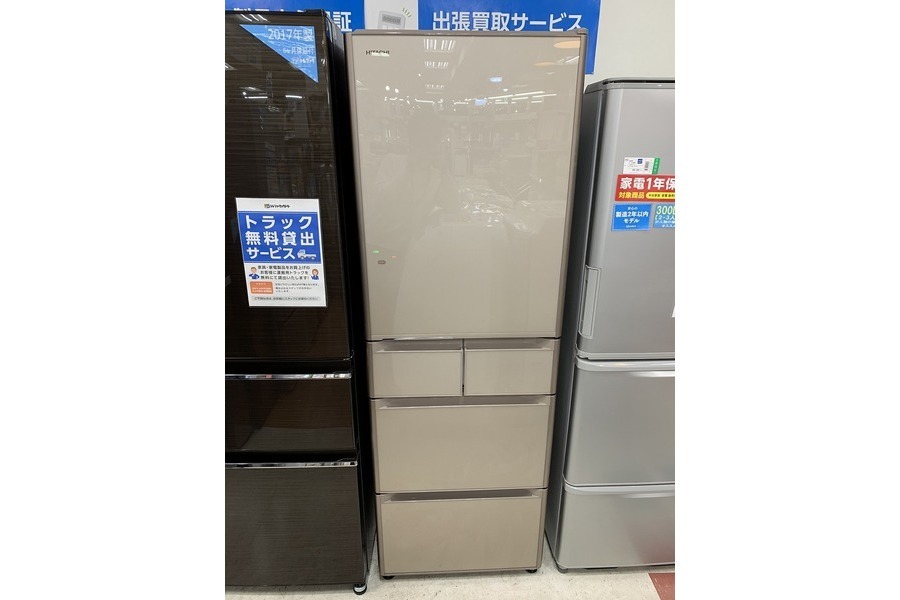 HITACHI 5ドア冷蔵庫 クリスタルシャイン HITACHI 5ドア冷蔵庫 クリスタルシャイン