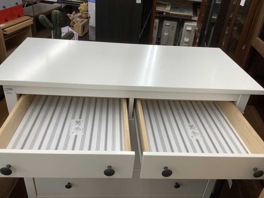 IKEA（イケア）の5段チェスト【HEMNES ヘムネス】を買取入荷しました