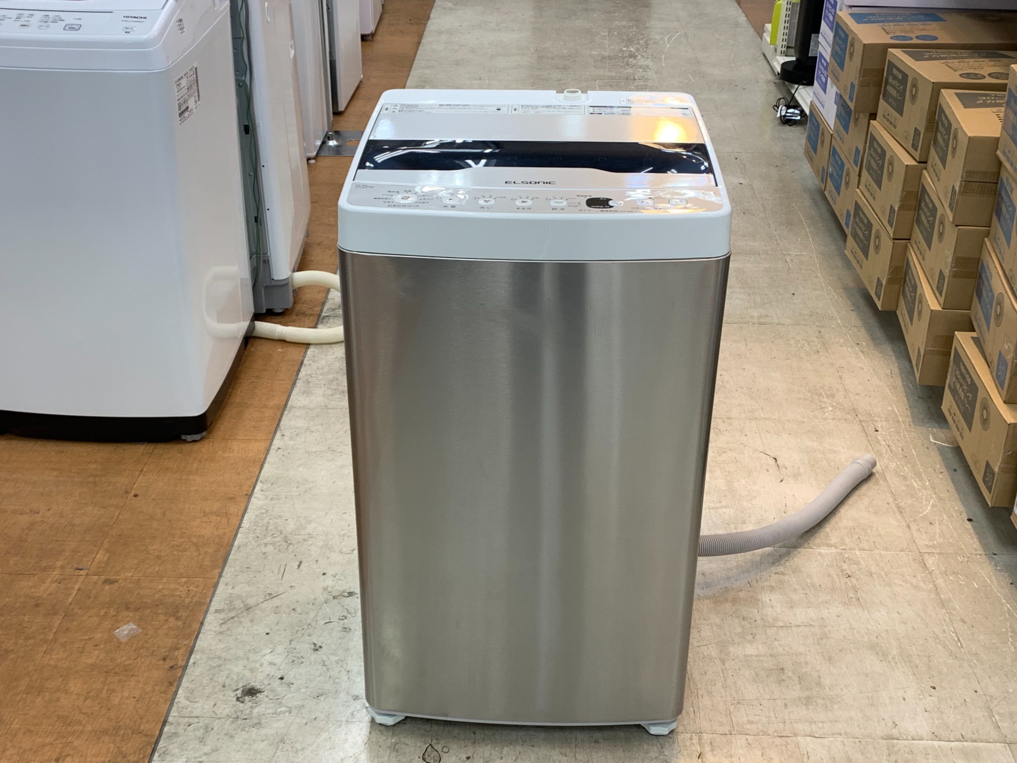 設置送料無料　ELSONIC 全自動電気洗濯機 EH-L55DDS2 ELSONIC製/2021年式/5.5kg/全自動洗濯機/EH-L55DDS2 | 中古洗濯