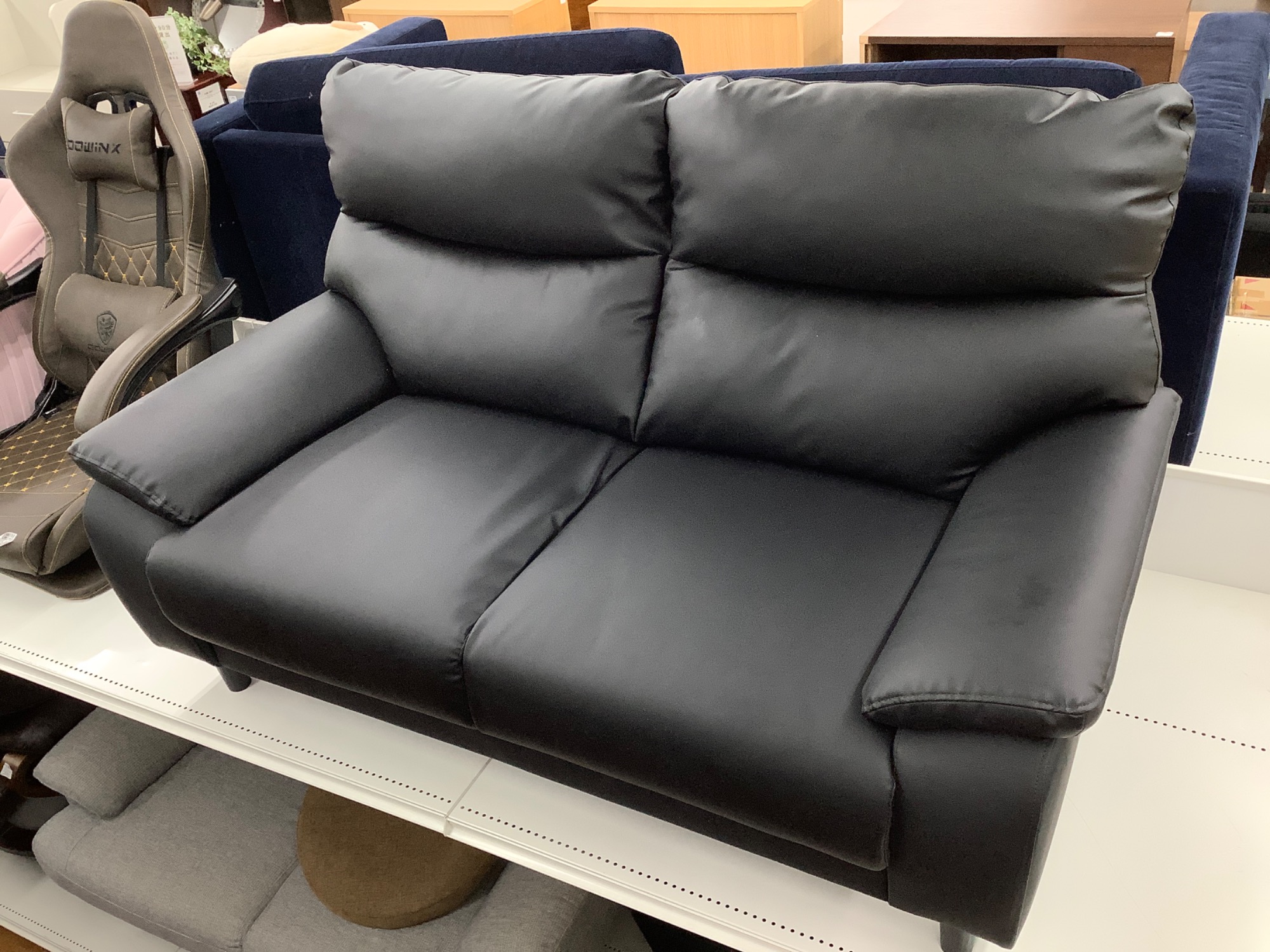 ニトリ 2人掛けソファ　合皮 楽天市場】[幅170cm]ソファ 2人用ソファ 合成皮革ソファ 2人掛け