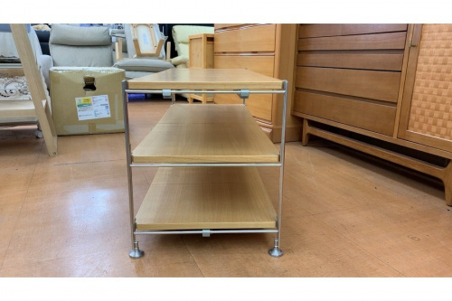 オープンラックの無印良品