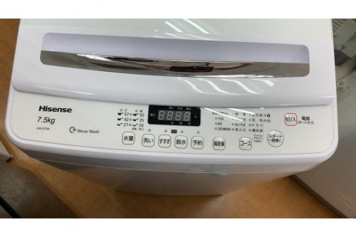 簡易乾燥機能付洗濯機のハイセンス