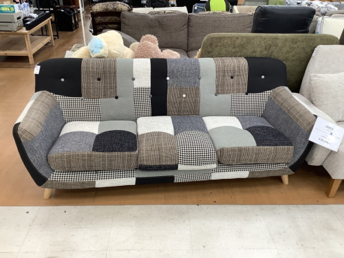 ソファのパッチワーク