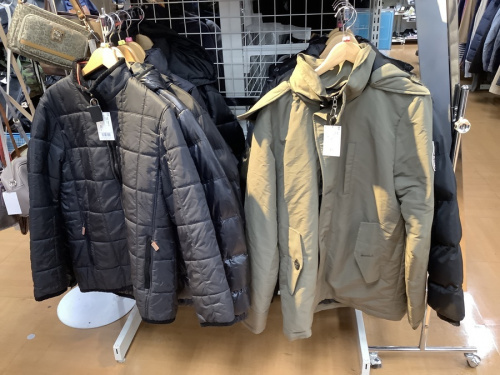 買取強化の冬物衣類