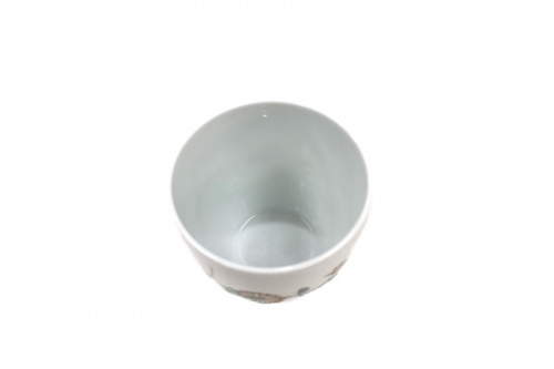 柿右衛門の錦菊鳥文湯呑