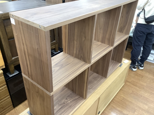 スタッキングシェルフのブラウン