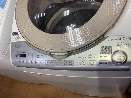 洗濯乾燥機のSHARP