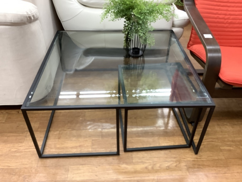 テーブルのガラスティーテーブルセット