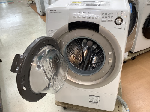 SHARP シャープのドラム式洗濯乾燥機