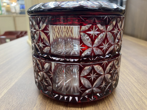 七宝紋ボンボニエール深緋の洋食器