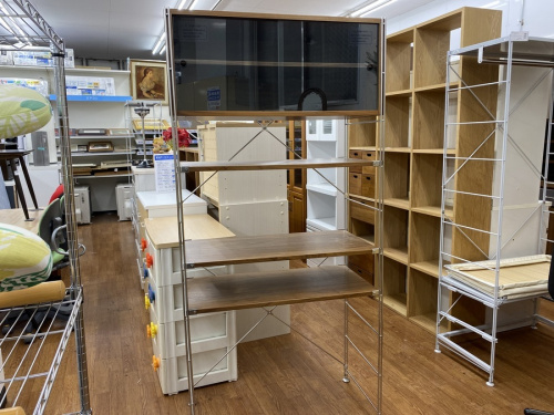 無印良品のステンレスユニットシェルフ