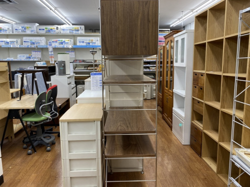 ステンレスユニットシェルフの収納家具