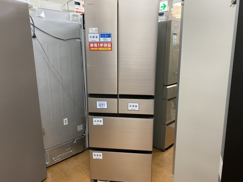 生活家電の冷蔵庫