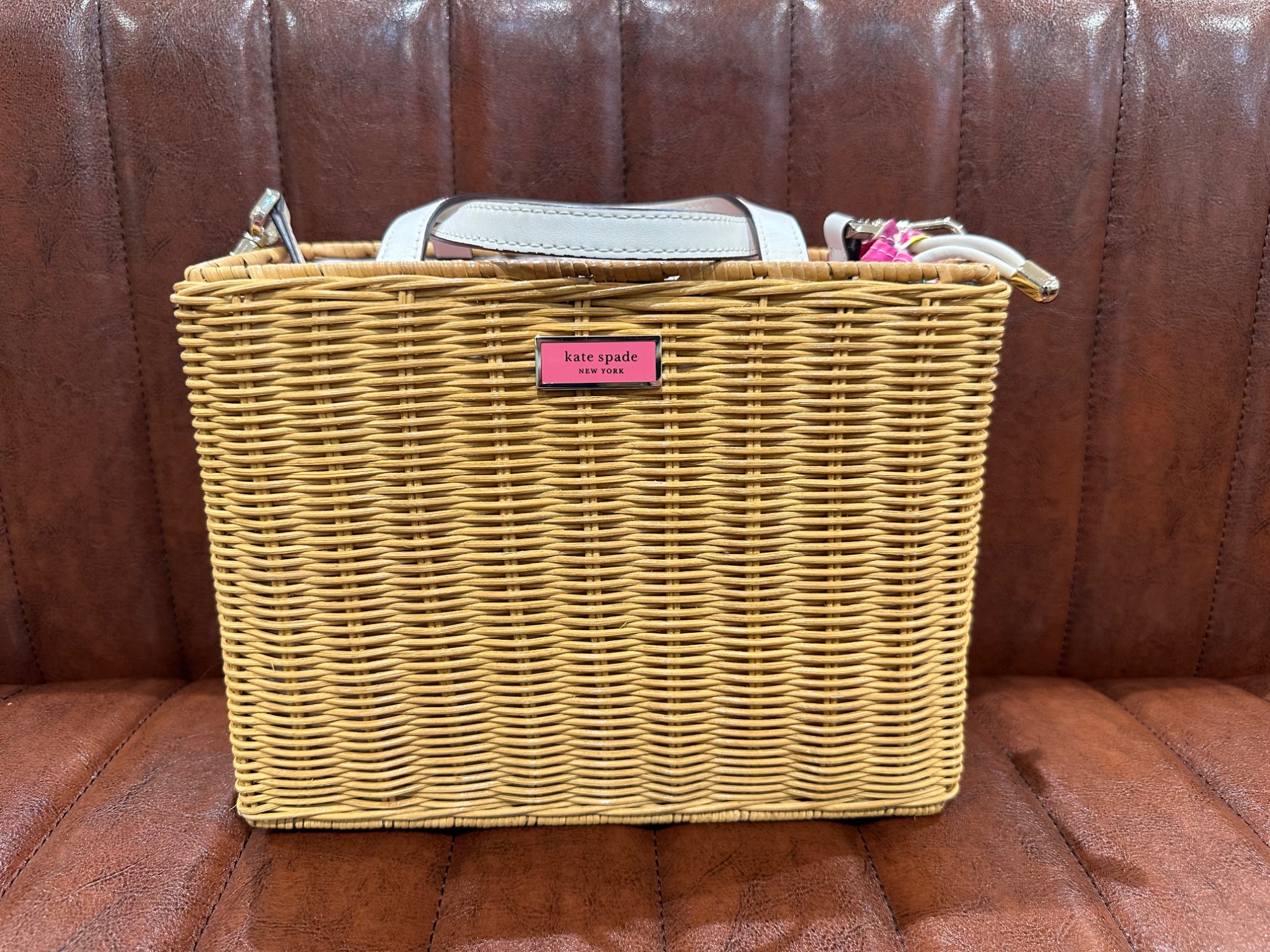 Kate Spade New York 2way かごバッグ Kate Spade New York 2way かごバッグ 夏の旬登場!!】買取新入荷しま