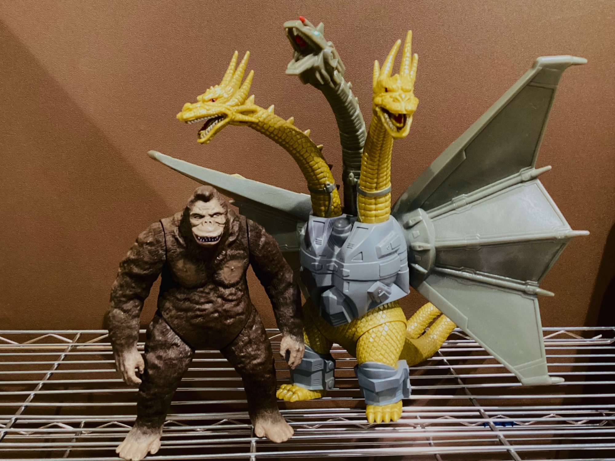 1993年 バンダイ キングギドラ メカキングギドラ セット ソフビ フィギュア 1993 バンダイ キングギドラ メカキングギドラ セット ソフビ