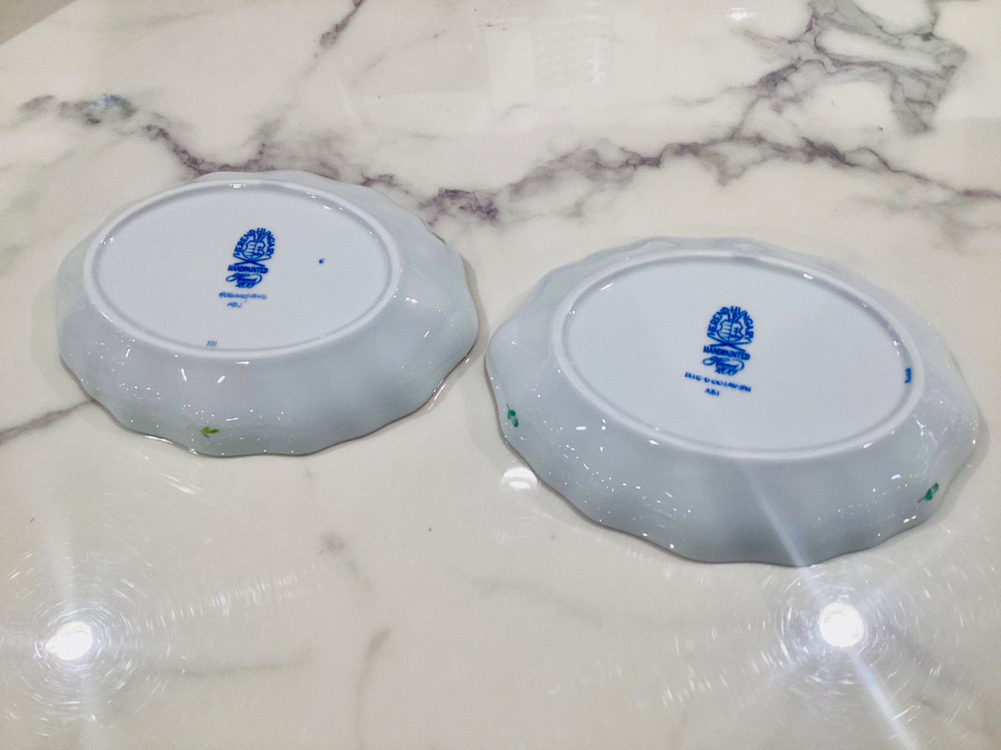 HEREND / ヘレンド】オーバルディッシュ 2Pセット｜食卓を気品高く彩る