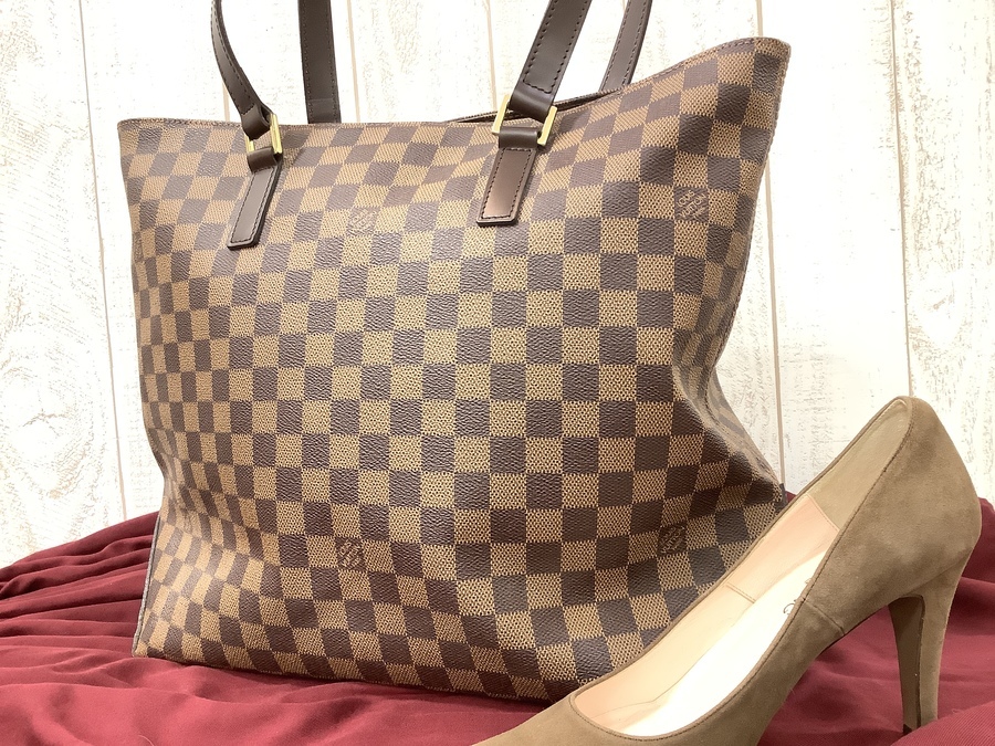LOUIS VUITTON◇カバメゾ_モノグラム・キャンバス_BRW/PVC/BRW LOUIS