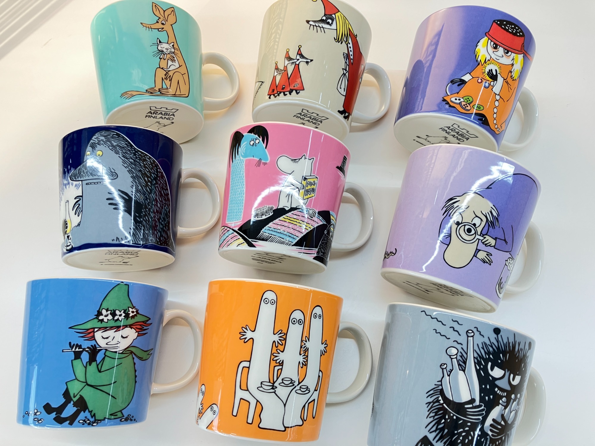 モンブラン　ARABIA ムーミン&フローレン&パパママ フィギュア計4点 アラビア ムーミン ミニフィギュアムーミン・フローレン・ママ・パパ