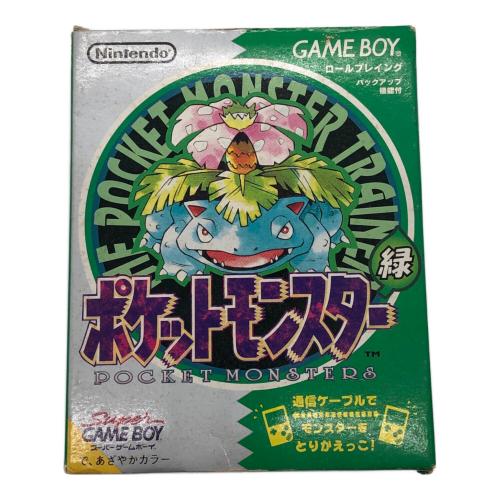 ポケモンまとめ売り　　ゲームソフト 　付録　緑　平成　昭和 レトロゲーム取扱い強化中！ポケットモンスター緑 買取入荷しました