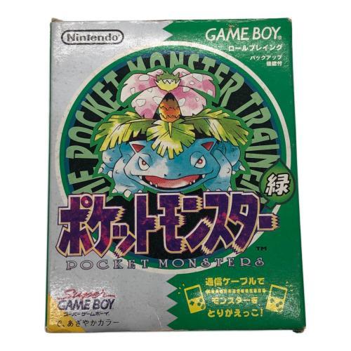 ポケモンまとめ売り　　ゲームソフト 　付録　緑　平成　昭和 レトロゲーム取扱い強化中！ポケットモンスター緑 買取入荷しました