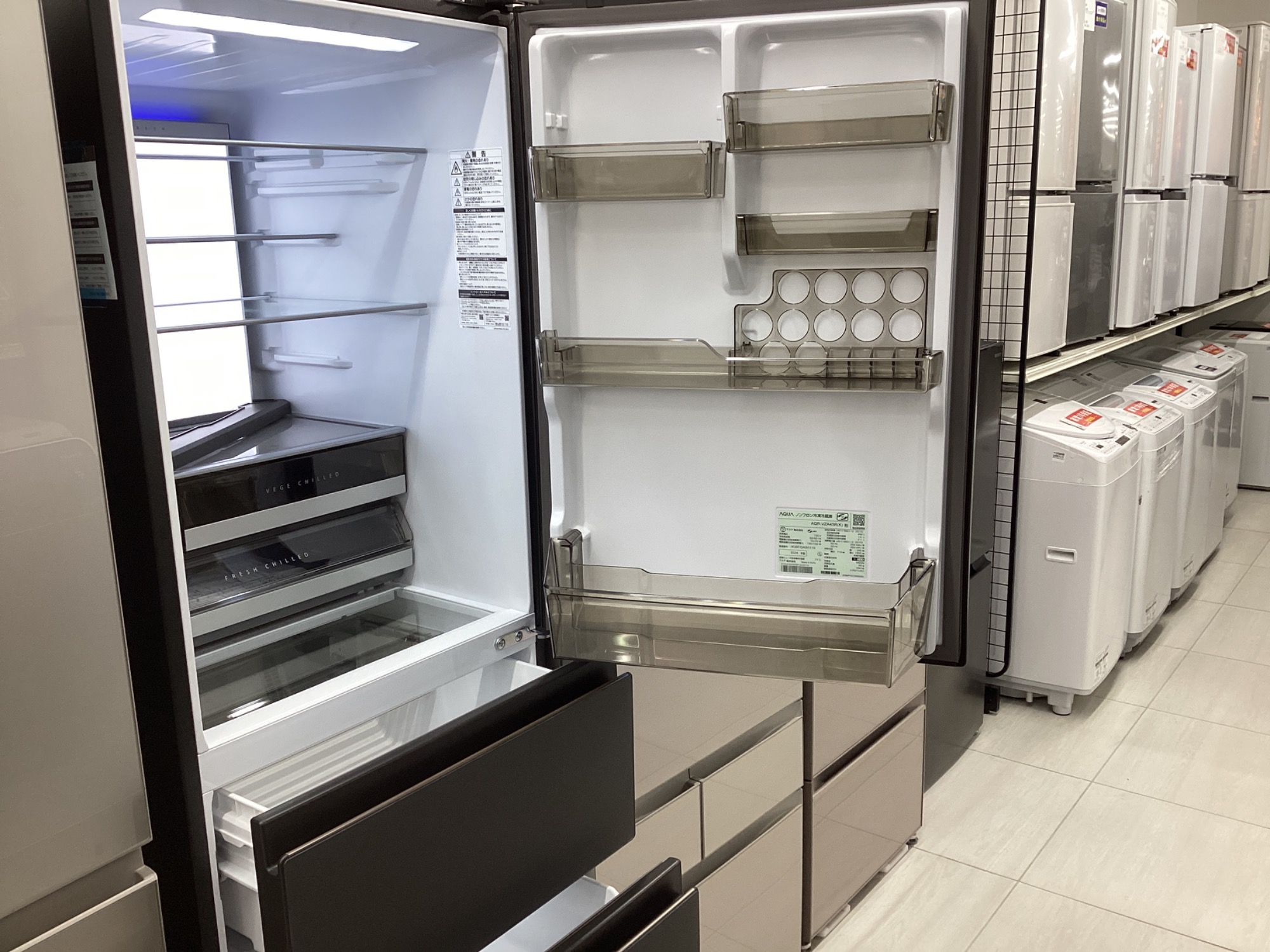 家電買取キャンペーン中！】キッチン家電 冷蔵庫 4ドア冷蔵庫 AQUA AQR
