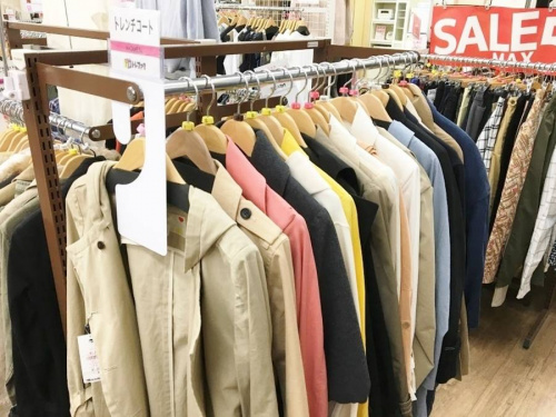 トレンチコートのデニムジャケット