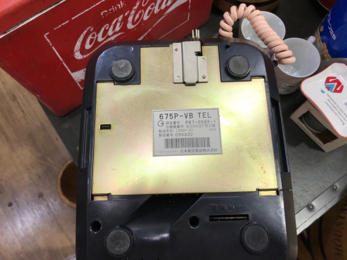 電話機のボタン式ピンク電話