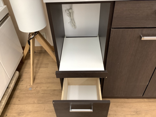 2枚扉のダークブラウン