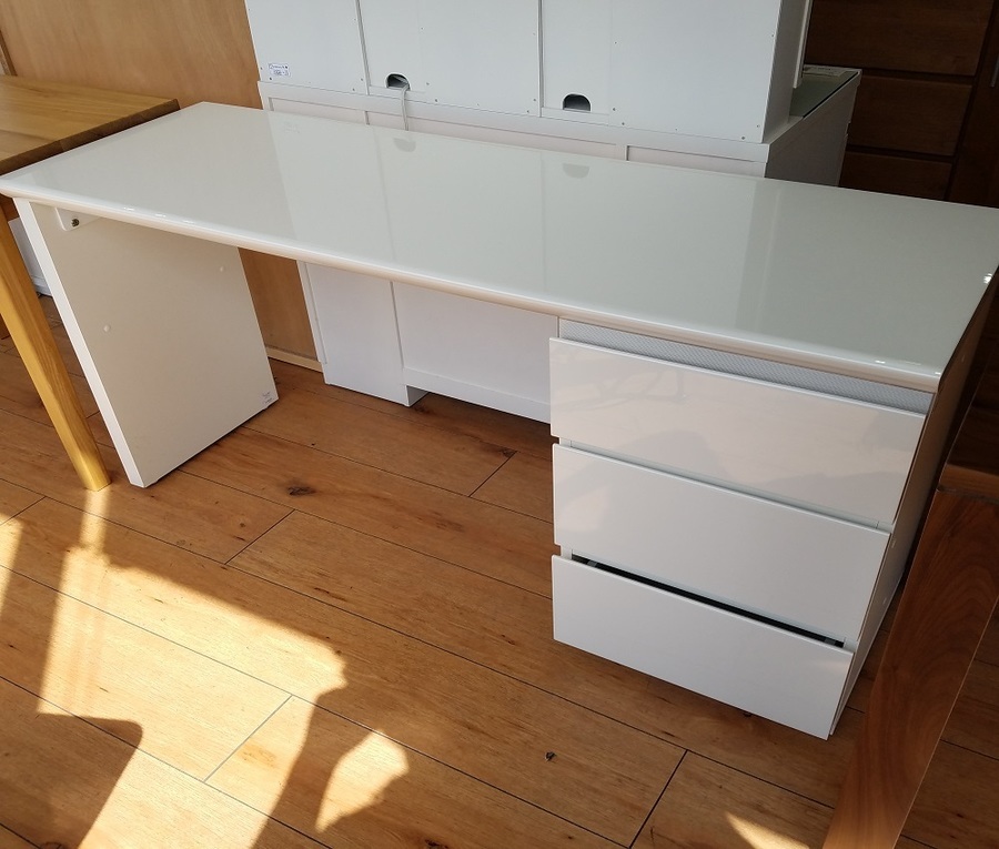 Pamouna パモウナ　テレビボード　パールホワイト　引き出し付き　120cm Pamouna パモウナ テレビボード パールホワイト 引き出し付き