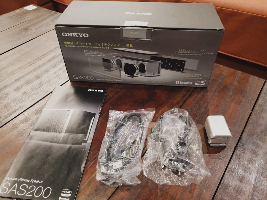 ONKYO Bluetooth対応ポータブルワイヤレススピーカー SAS200が