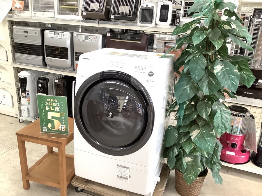 SHARP ドラム式洗濯乾燥機 ES-S7F-WL 2021年製 入荷致しました！