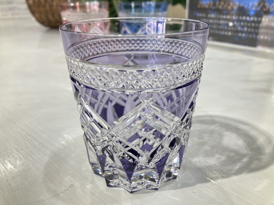 カガミクリスタル サンクラール 色被せガラス 小鉢 五客 箱付き カガミ