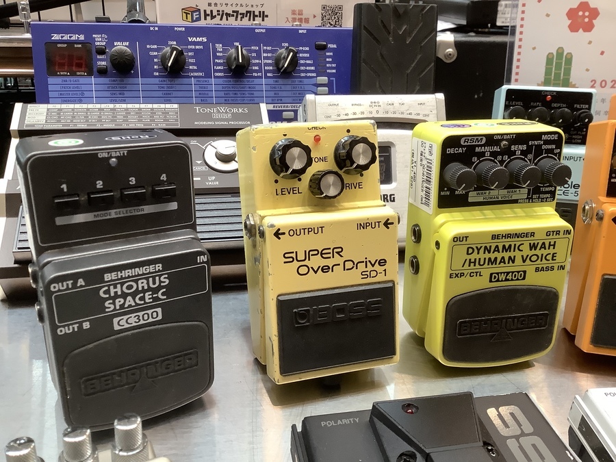 エフェクター！BOSS（ボス）他コンパクトエフェクターが大量入荷