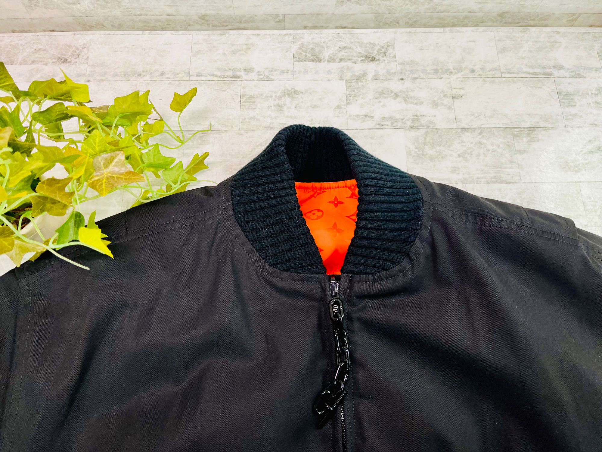 【GWセール　レア】ルイヴィトン リバーシブル ボンバージャケット 秋物衣類強化中！！】 LOUIS VUITTON (ルイ ヴィトン) リバーシブル