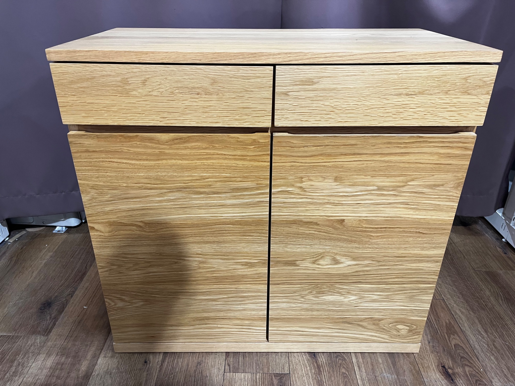 無印良品 / MUJI】木製キャビネット オーク材 2枚扉｜ナチュラル空間に
