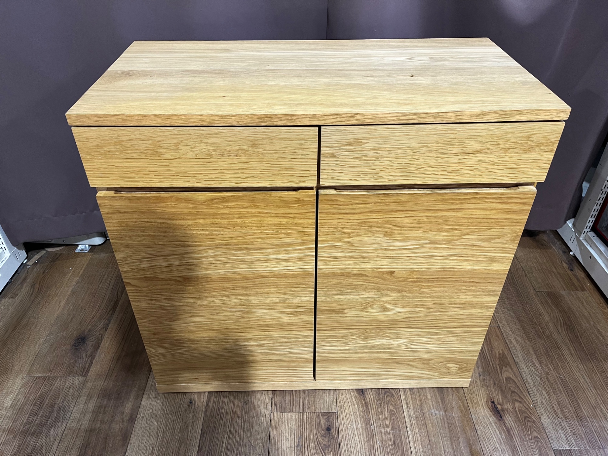 無印良品 / MUJI】木製キャビネット オーク材 2枚扉｜ナチュラル空間に