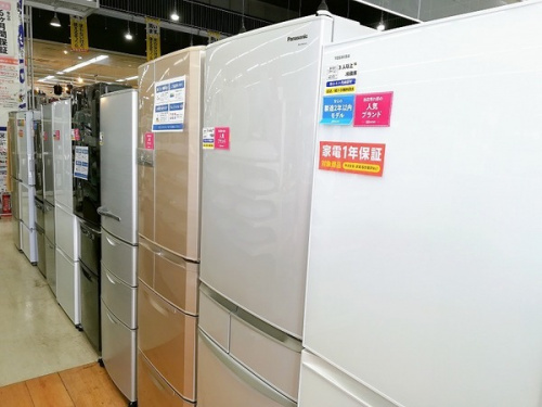 生活家電の冷蔵庫