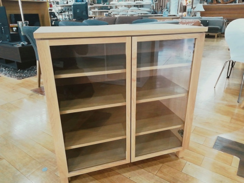 生活家具　キャビネットの棚　２枚扉　キャビネット　収納家具