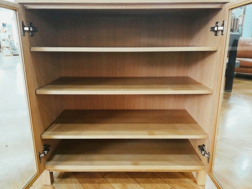 棚　２枚扉　キャビネット　収納家具の無印良品 MUJI