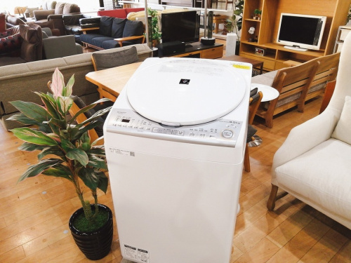 生活家電　の洗濯機　乾燥機　乾燥機能付洗濯機　タテ型洗濯乾燥機