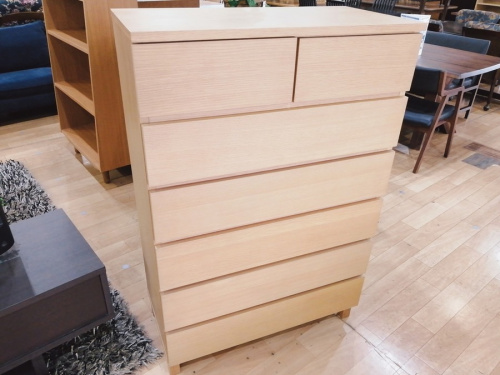 生活家具　タンスのチェスト　６段チェスト　ワイドチェスト