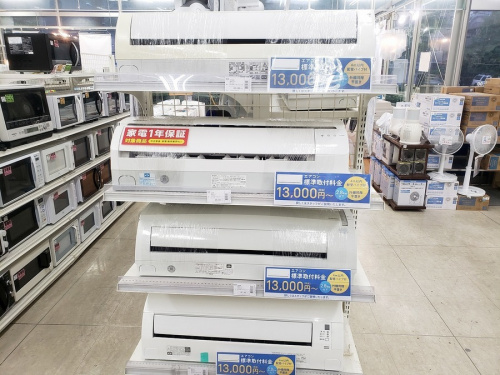 エアコンの扇風機