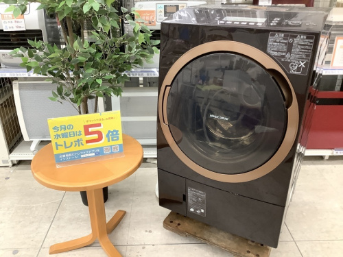生活家電のドラム式洗濯乾燥機