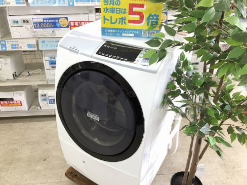 生活家電のドラム式洗濯機