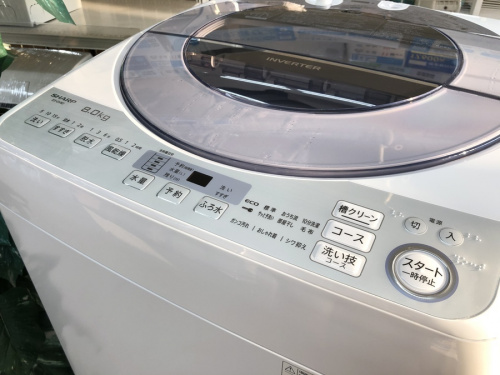 簡易乾燥機能付洗濯機のSHARP